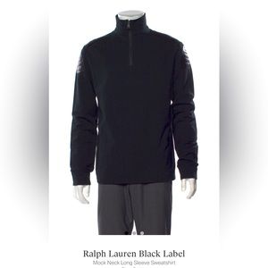 Ralph Lauren Black Label 3/4 Zip Sweater Size: Med